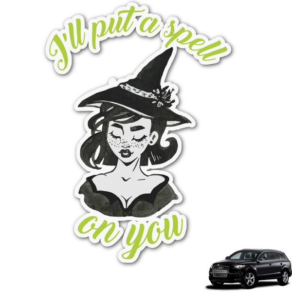 Custom Witches On Halloween Graphic Car Decal (Personalized)
