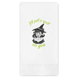 Witches On Halloween Guest Napkins - Full Color - Embossed Edge (Personalized)