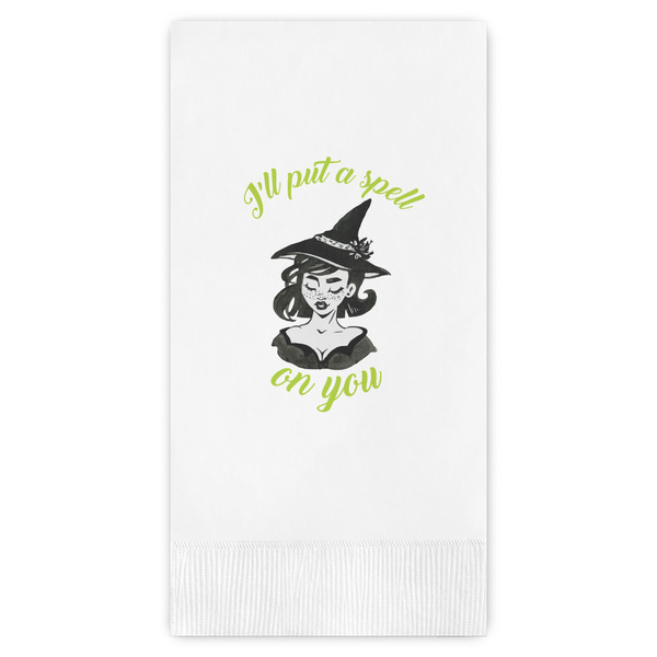 Custom Witches On Halloween Guest Towels - Full Color (Personalized)