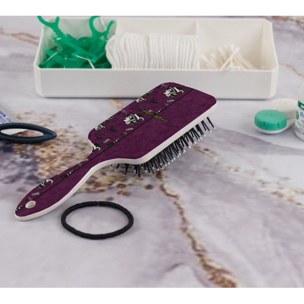 Witches On Halloween Hair Brush - In Bathroom