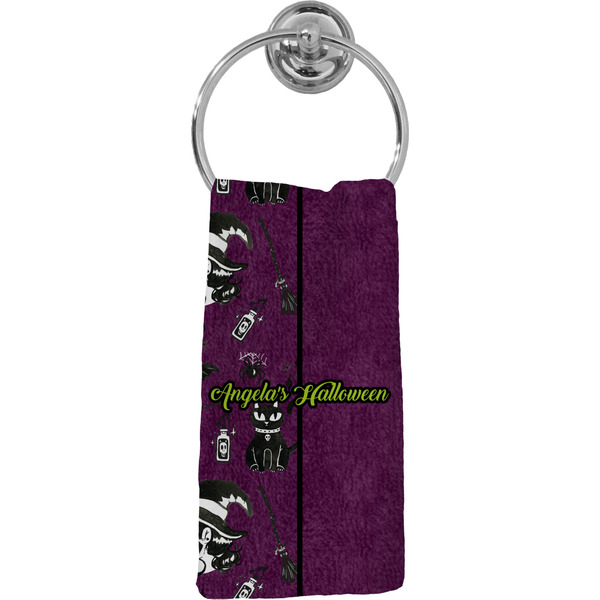 Custom Witches On Halloween Hand Towel - Full Print (Personalized)