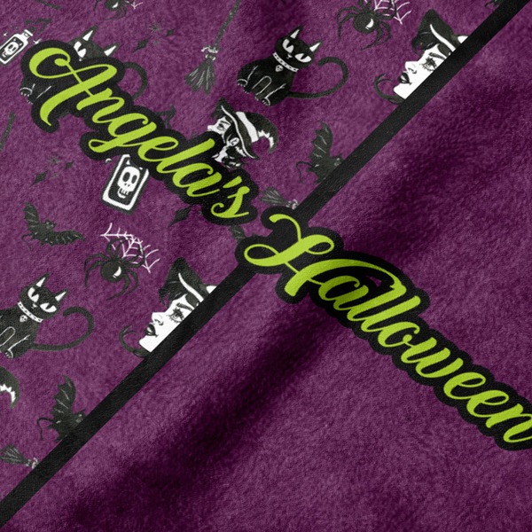 Witches On Halloween Hooded Baby Towel- Detail Close Up