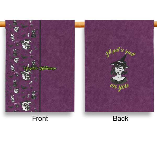 Witches On Halloween House Flags - Double Sided - APPROVAL