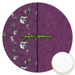 Witches On Halloween Printed Cookie Topper - 3.25" (Personalized)