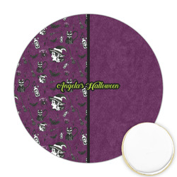 Witches On Halloween Printed Cookie Topper - Round (Personalized)