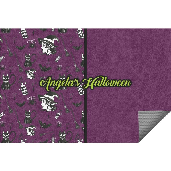 Custom Witches On Halloween Indoor / Outdoor Rug (Personalized)