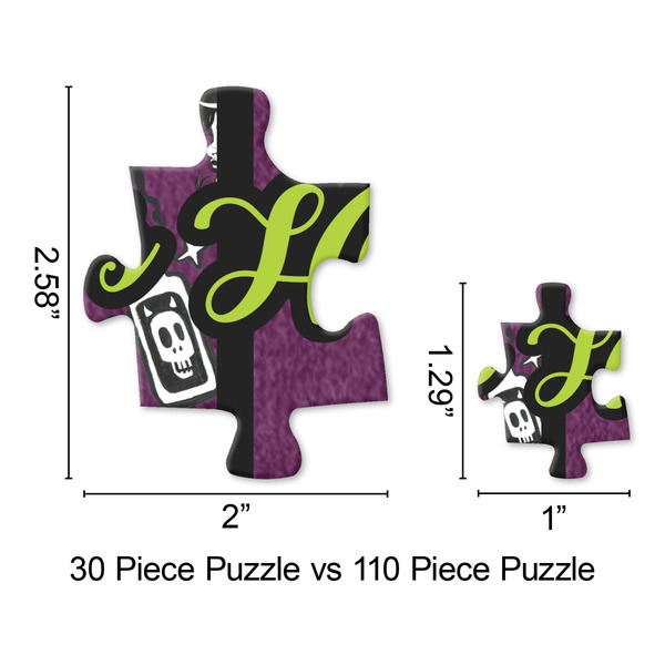 Witches On Halloween Jigsaw Puzzle - Piece Comparison