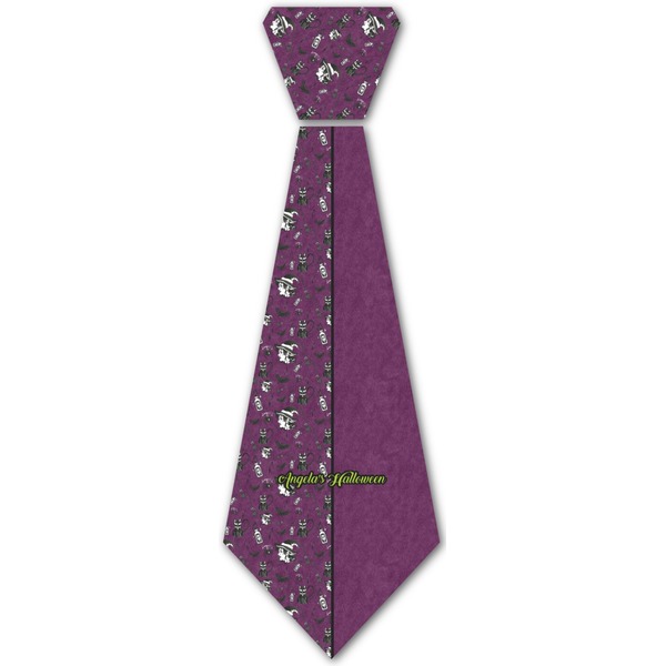 Custom Witches On Halloween Iron On Tie (Personalized)