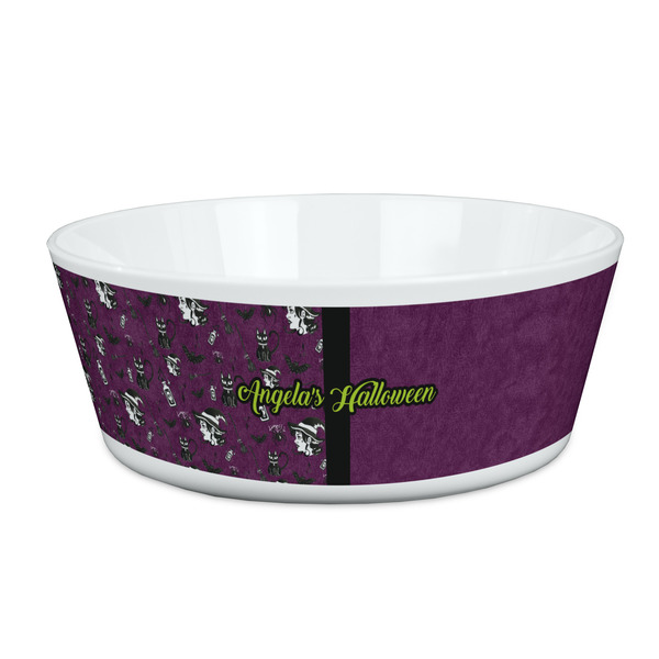 Custom Witches On Halloween Kid's Bowl (Personalized)
