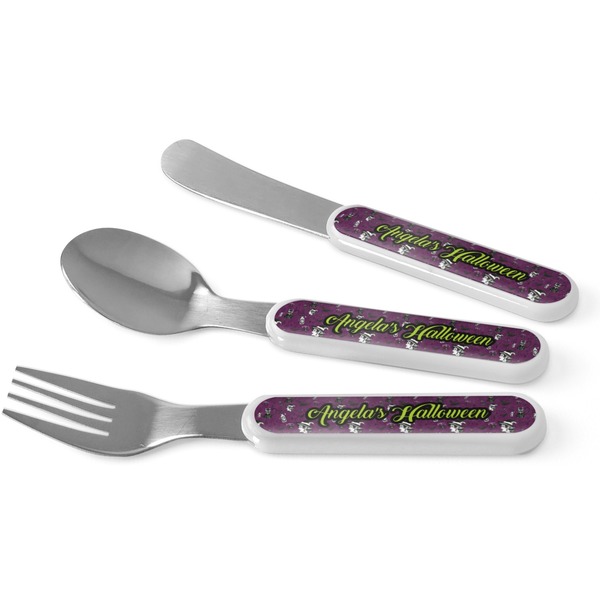 Custom Witches On Halloween Kid's Flatware (Personalized)