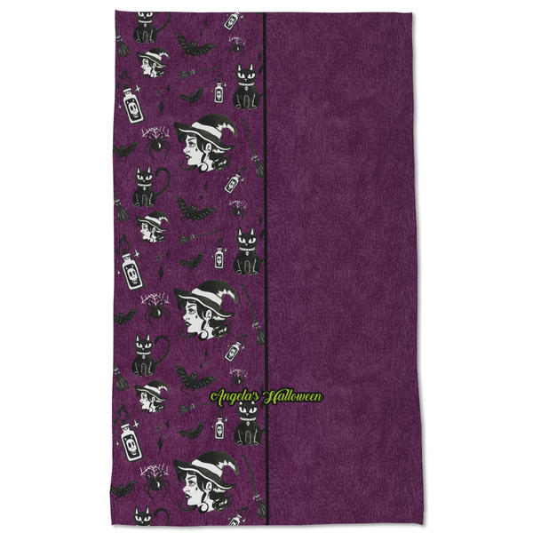Witches On Halloween Kitchen Towel - Poly Cotton - Full Front