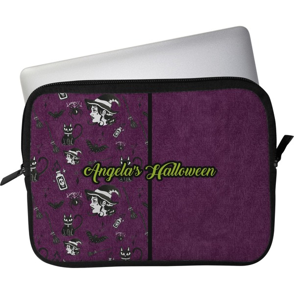 Custom Witches On Halloween Laptop Sleeve / Case - 15" (Personalized)