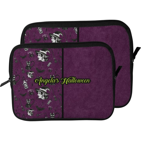 Witches On Halloween Laptop Sleeve (Size Comparison)