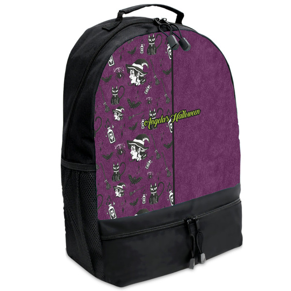 Custom Witches On Halloween Backpacks - Black (Personalized)