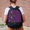 Witches On Halloween Large Backpack - Black - On Back