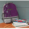 Witches On Halloween Large Backpack - Gray - On Desk