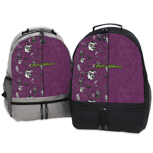 Witches On Halloween Large Backpacks - Both