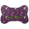 Witches On Halloween Bone Shaped Dog Food Mat (Personalized)