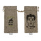 Witches On Halloween Large Burlap Gift Bag - Front & Back (Personalized)