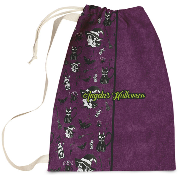 Custom Witches On Halloween Laundry Bag (Personalized)