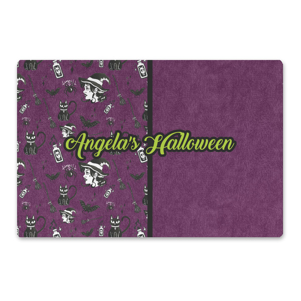 Custom Witches On Halloween Large Rectangle Car Magnet (Personalized)