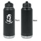 Witches On Halloween Laser Engraved Water Bottles - Front Engraving - Front & Back View