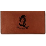 Witches On Halloween Leatherette Checkbook Holder (Personalized)