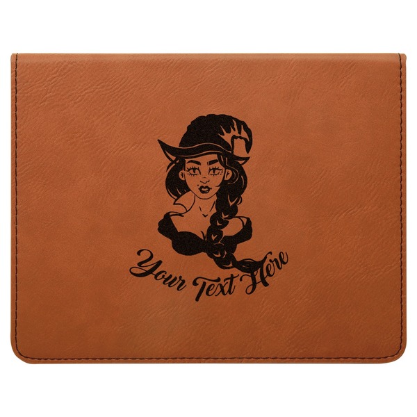 Witches On Halloween Leatherette 4-Piece Wine Tool Set Flat