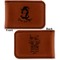Witches On Halloween Leatherette Magnetic Money Clip - Front and Back