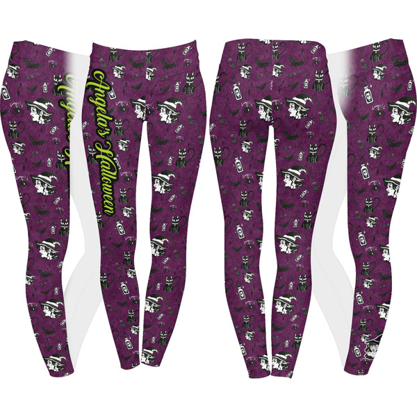 Witches On Halloween Leggings Turn Around - Apvl