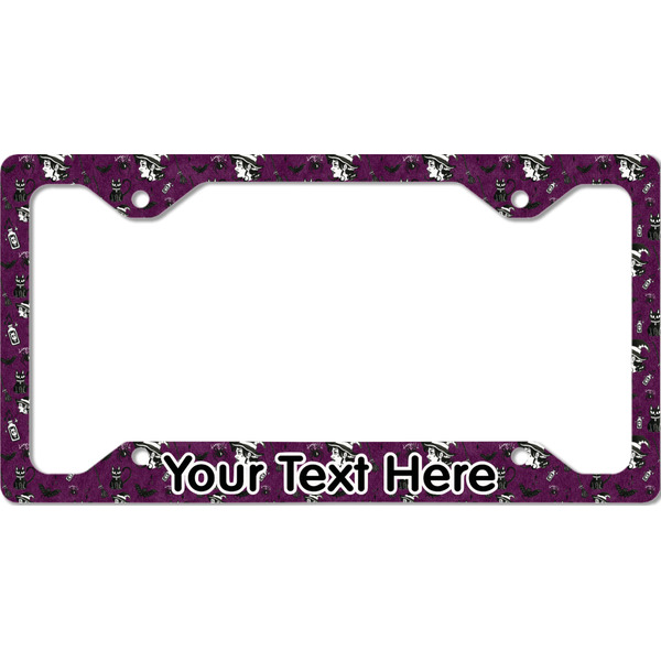 Witches On Halloween License Plate Frame - Style C