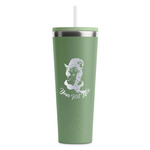 Witches On Halloween RTIC Everyday Tumbler with Straw - 28oz - Light Green - Single-Sided (Personalized)