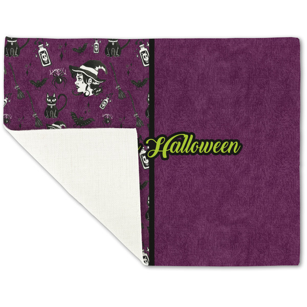 Witches On Halloween Linen Placemat - Folded Corner (single side)