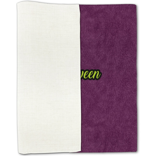 Witches On Halloween Linen Placemat - Folded Half