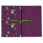 Witches On Halloween Single-Sided Linen Placemat - Single w/ Name or Text