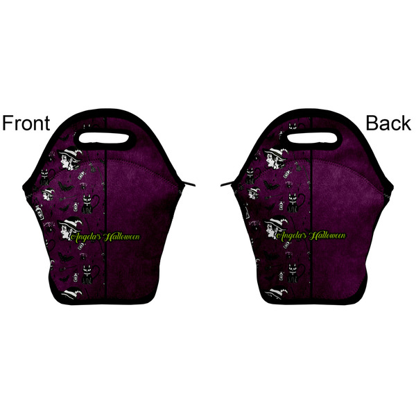 Witches On Halloween Lunch Bag - Front and Back