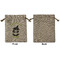 Witches On Halloween Medium Burlap Gift Bag - Front Approval