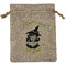 Witches On Halloween Medium Burlap Gift Bag - Front