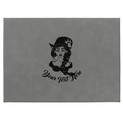 Witches On Halloween Medium Gift Box w/ Engraved Leather Lid (Personalized)