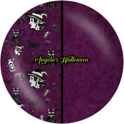 Witches On Halloween Melamine Salad Plate - 8" (Personalized)