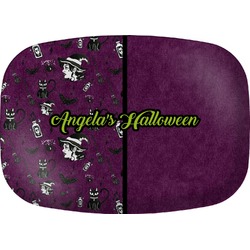 Witches On Halloween Melamine Platter (Personalized)