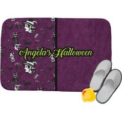 Witches On Halloween Memory Foam Bath Mat - 24"x17" (Personalized)