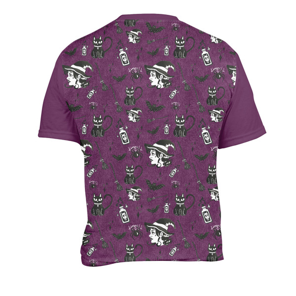 Witches On Halloween Men's Crew Neck T Shirt Medium - Back