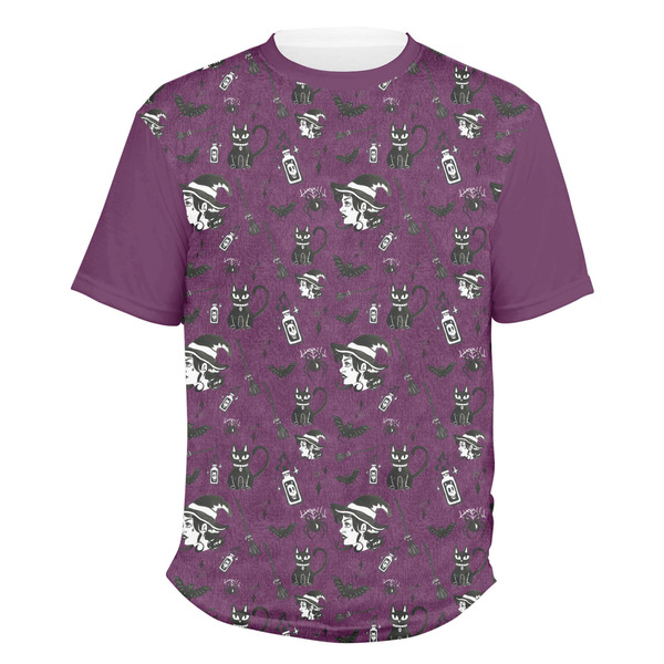 Custom Witches On Halloween Men's Crew T-Shirt