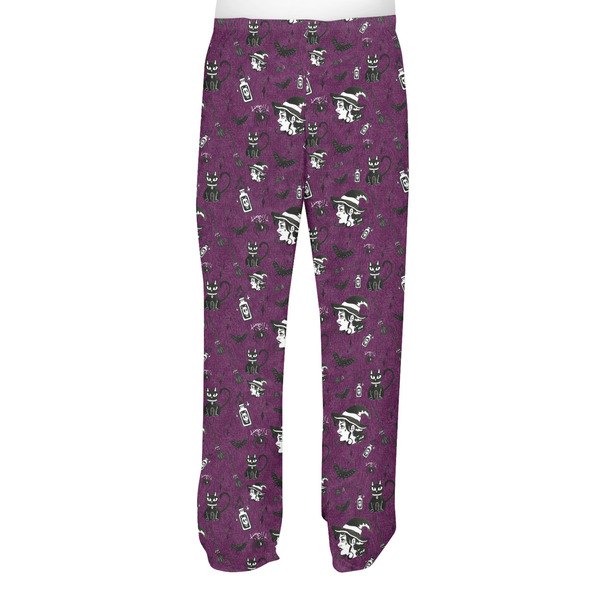 Witches On Halloween Men's Pjs Back - on model
