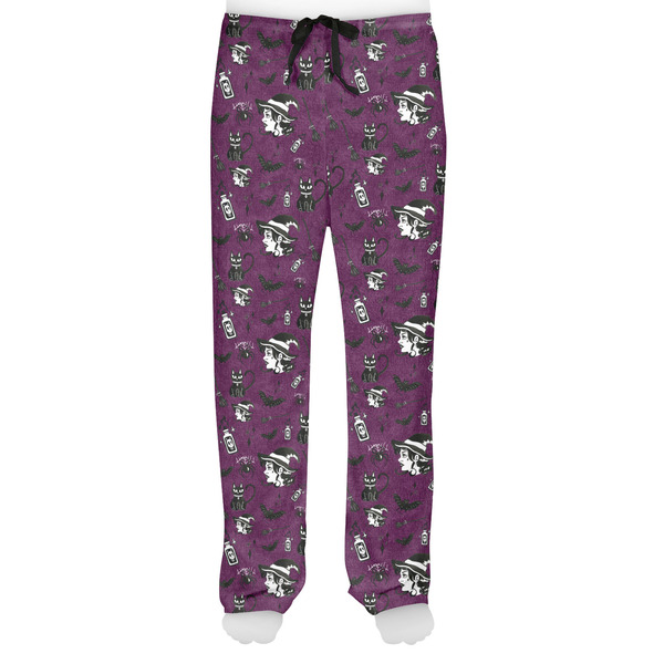 Witches On Halloween Men's Pjs Front - on model