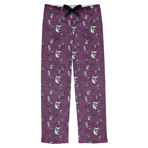 Custom Witches On Halloween Mens Pajama Pants - XL