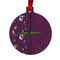 Witches On Halloween Metal Ball Ornament - Front
