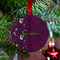 Witches On Halloween Metal Ball Ornament - Lifestyle