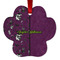 Witches On Halloween Metal Paw Ornament - Front